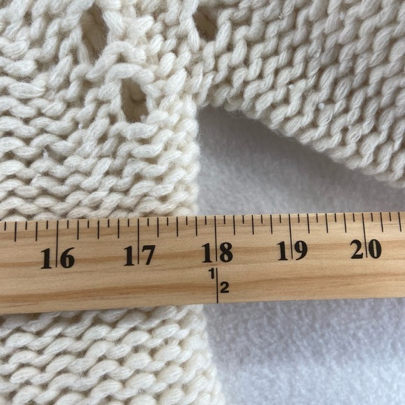 Sundance Cream Cardigan Size XL Lambswool Blend dry clean only - Picture 4 of 6